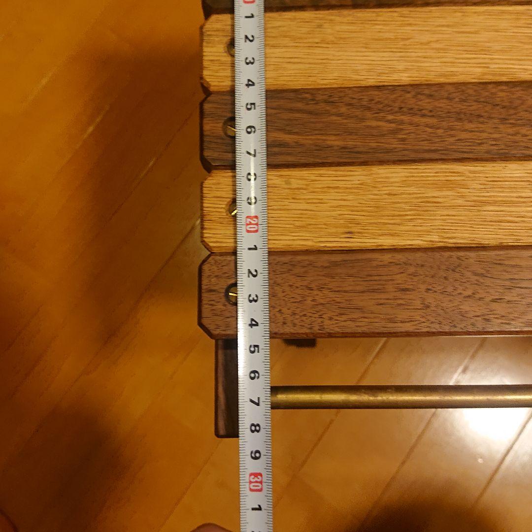 Ground Zero ウォルナット×真鍮 サイドテーブル 木琴テーブル