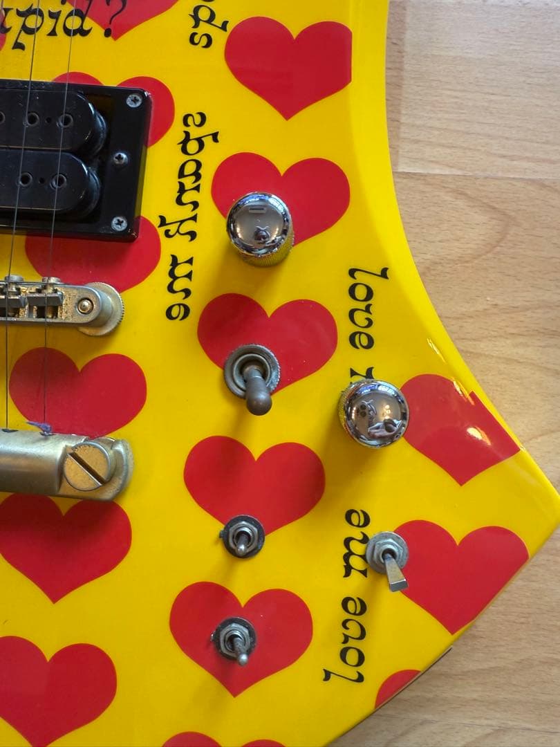 イエローハート ギター Burny MG-145S hide