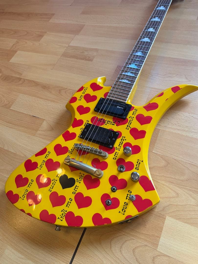 イエローハート ギター Burny MG-145S hide