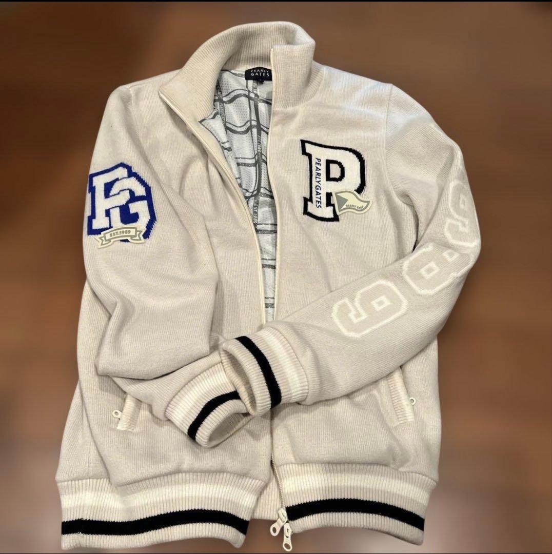 パーリーゲイツメンズ　ジップアップジャケットニット