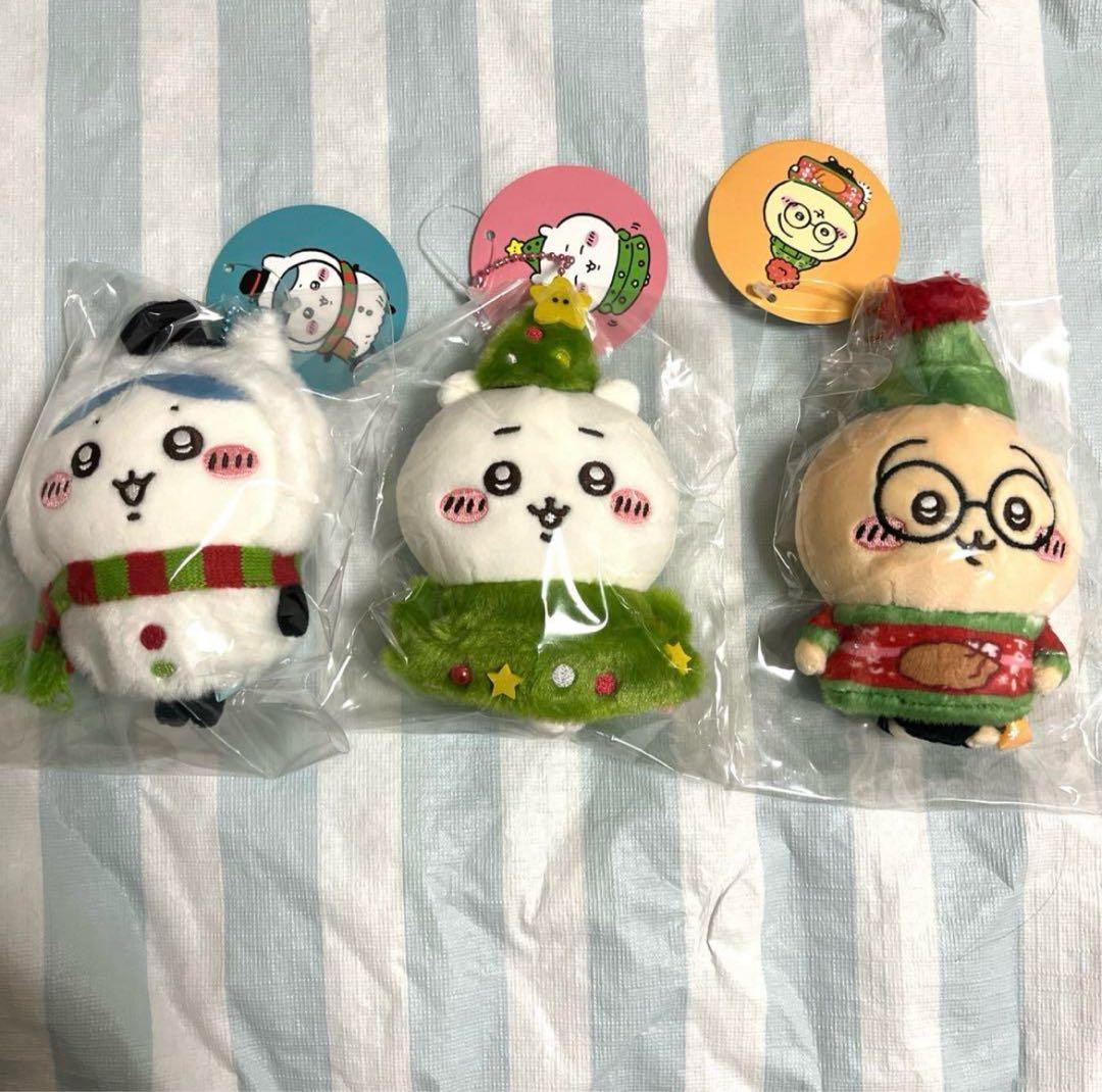 ちいかわ ハッピーホリデーなマスコット ぬいぐるみ ちいかわ ハチワレ うさぎ
