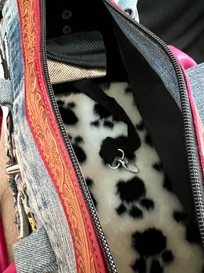 セール！！ドギードリー　デニムキャリーバッグ