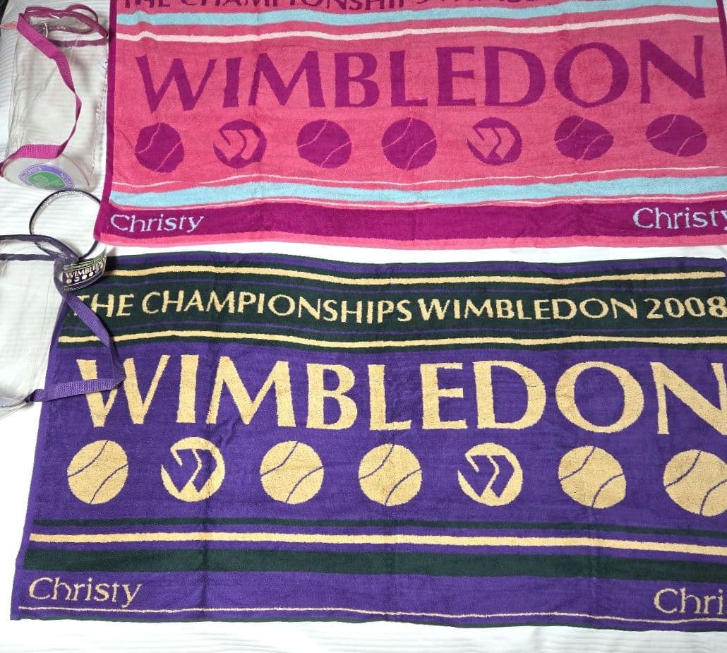 Wimbledon 2008 記念バスタオル MENS LADIES 2枚