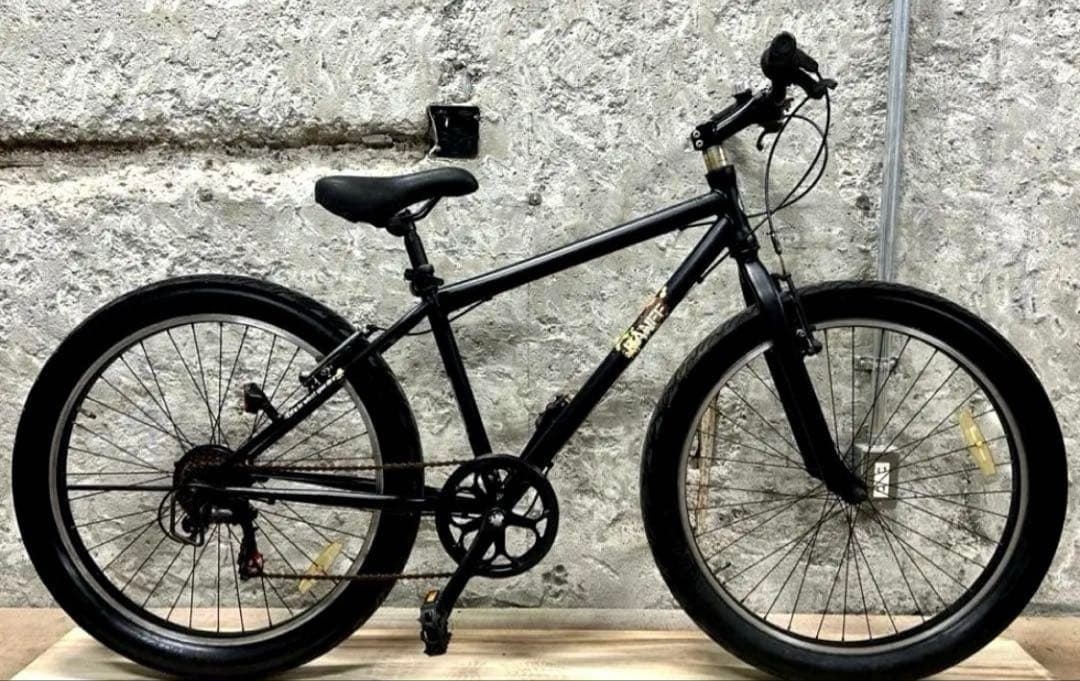 ビーチクルーザー ブラック 26インチ 変速 ファットバイク