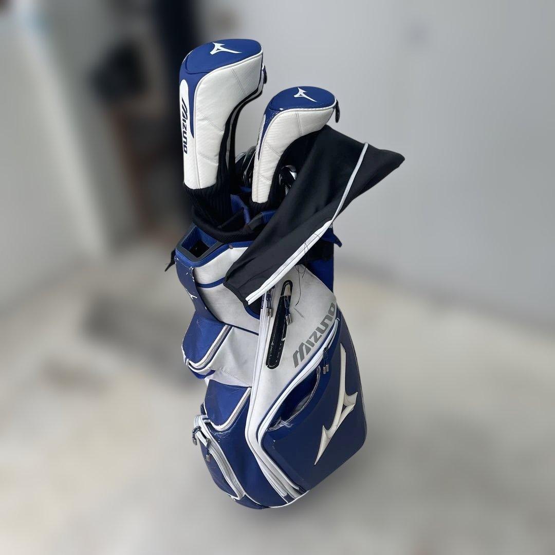 Mizuno キャディバッグ 青/白