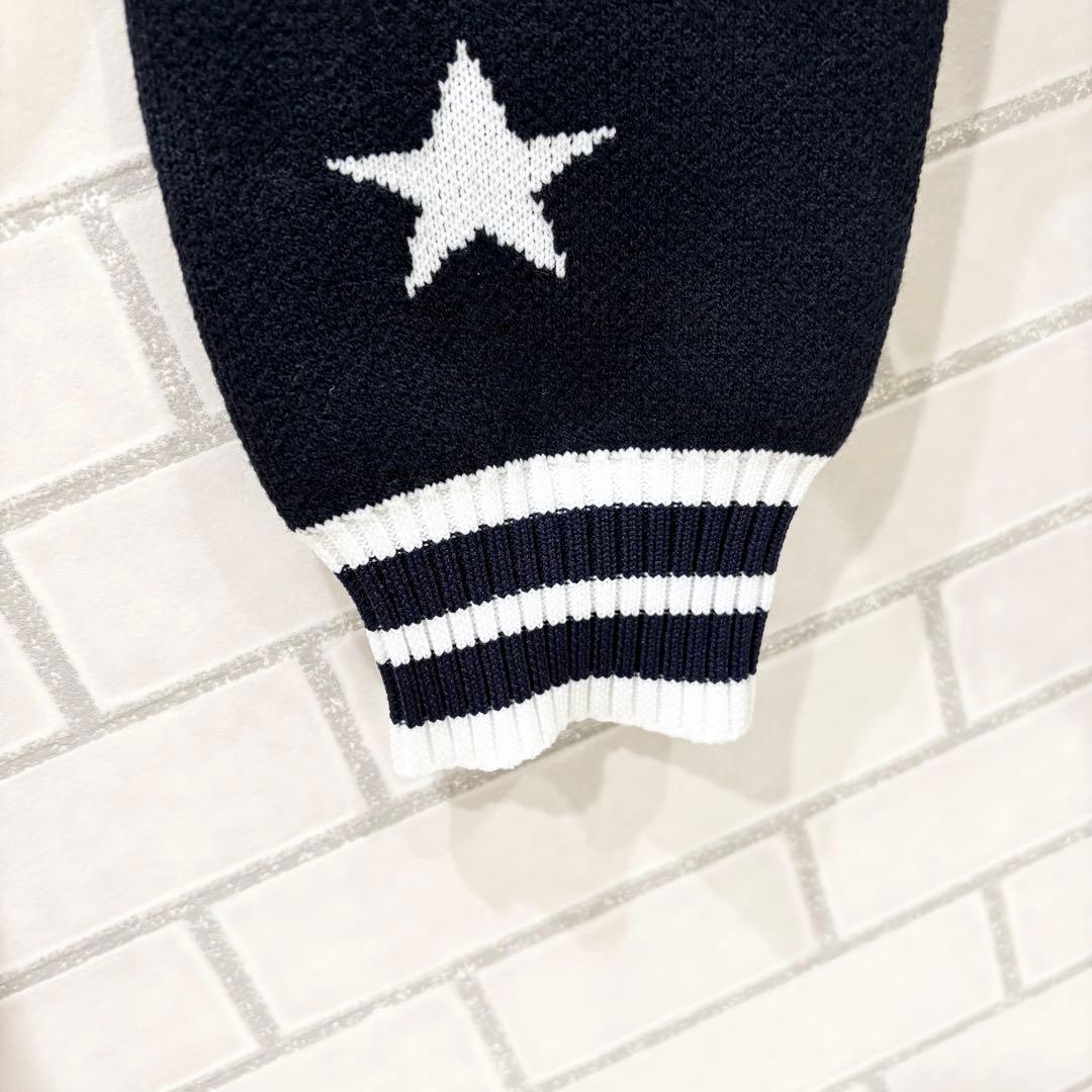 パーリーゲイツ　パーカー　ニット　星柄