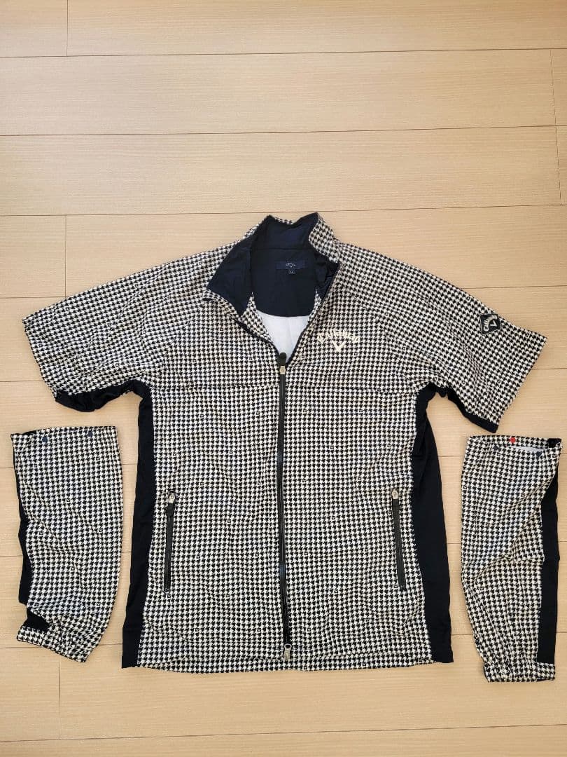 キャロウェイ　チェック柄レインウェアセット