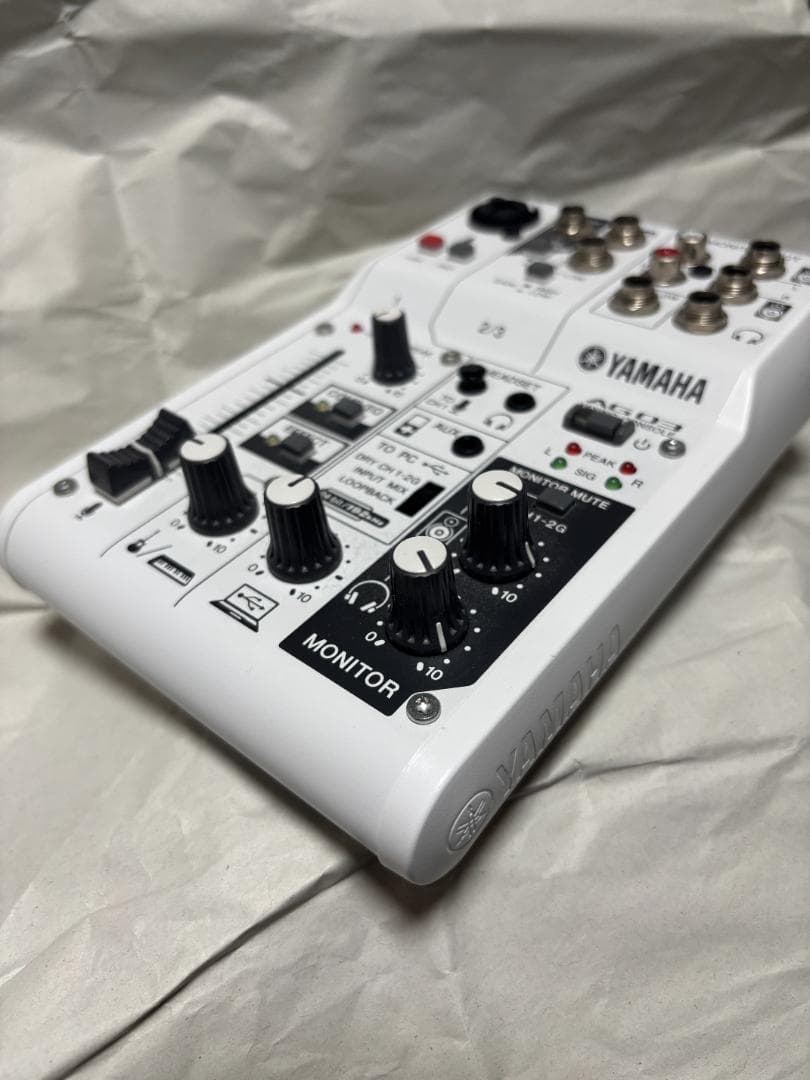 【動作良好】YAMAHA AG03 配信ミキサー（純正ケーブル・説明書付）