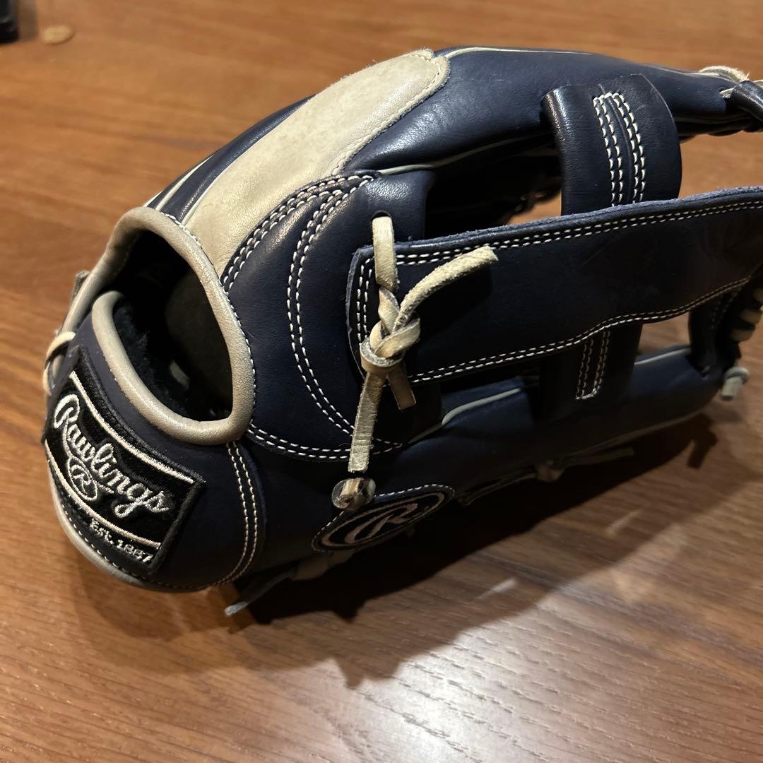 Rawlings 軟式　グローブ ネイビー/ベージュ