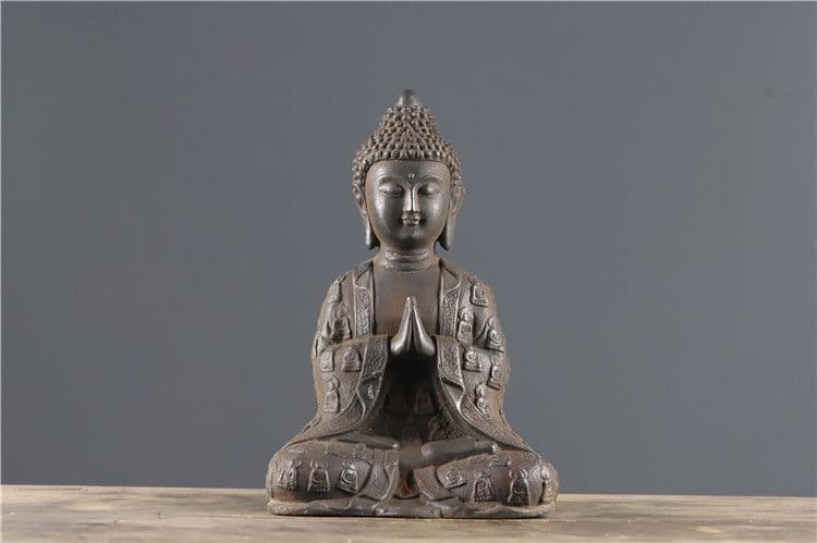 鉄像 鉄仏 釈迦千衣仏 堂に奉安します 鎮宅 辟邪 開運 風水 招財 置物