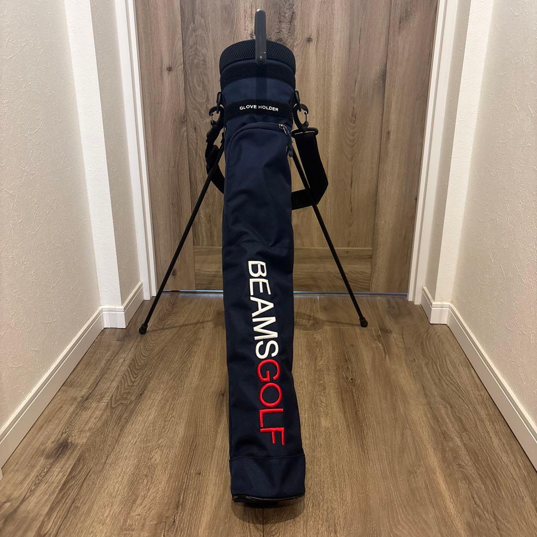 BEAMS GOLF スタンド付きキャディバッグ ネイビー
