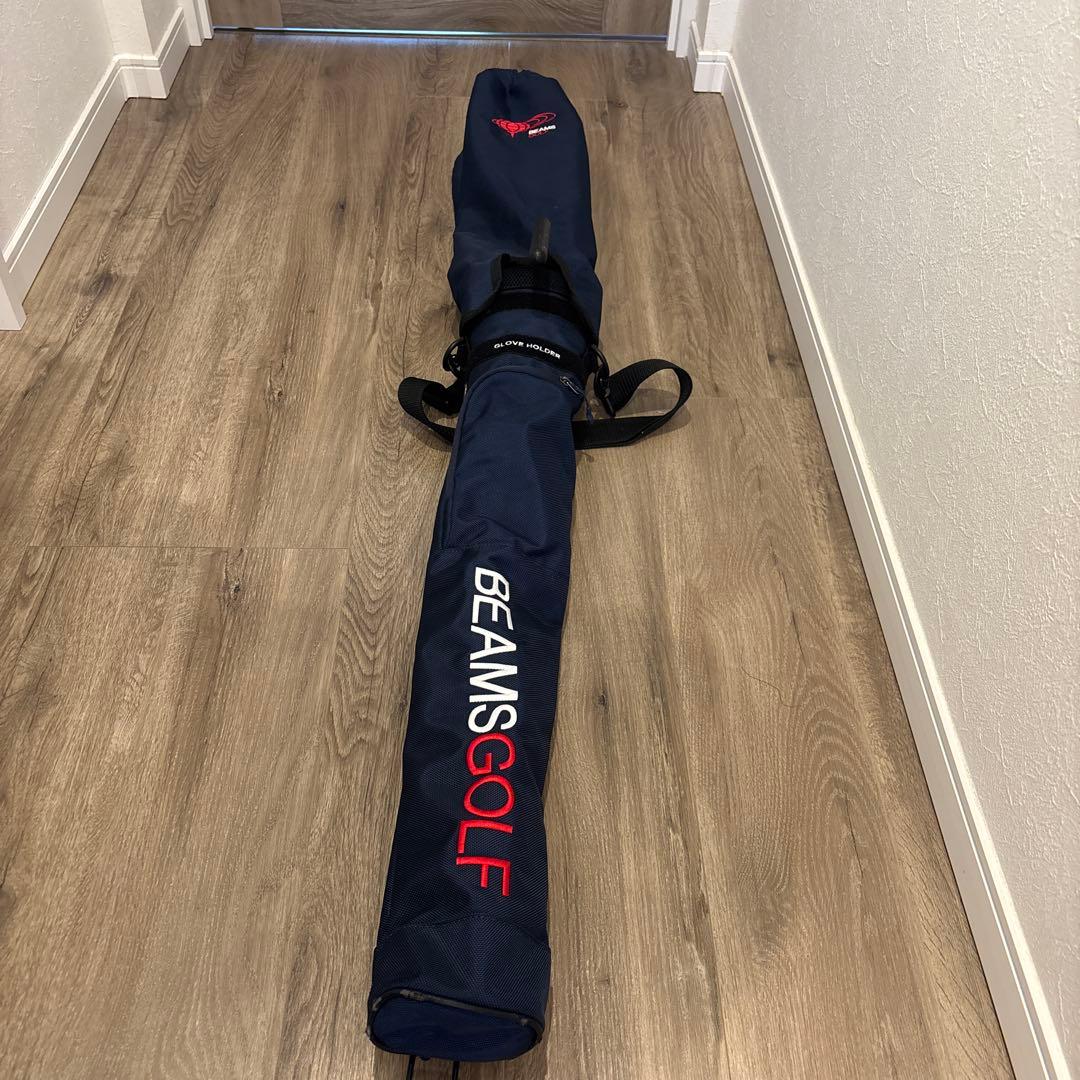 BEAMS GOLF スタンド付きキャディバッグ ネイビー