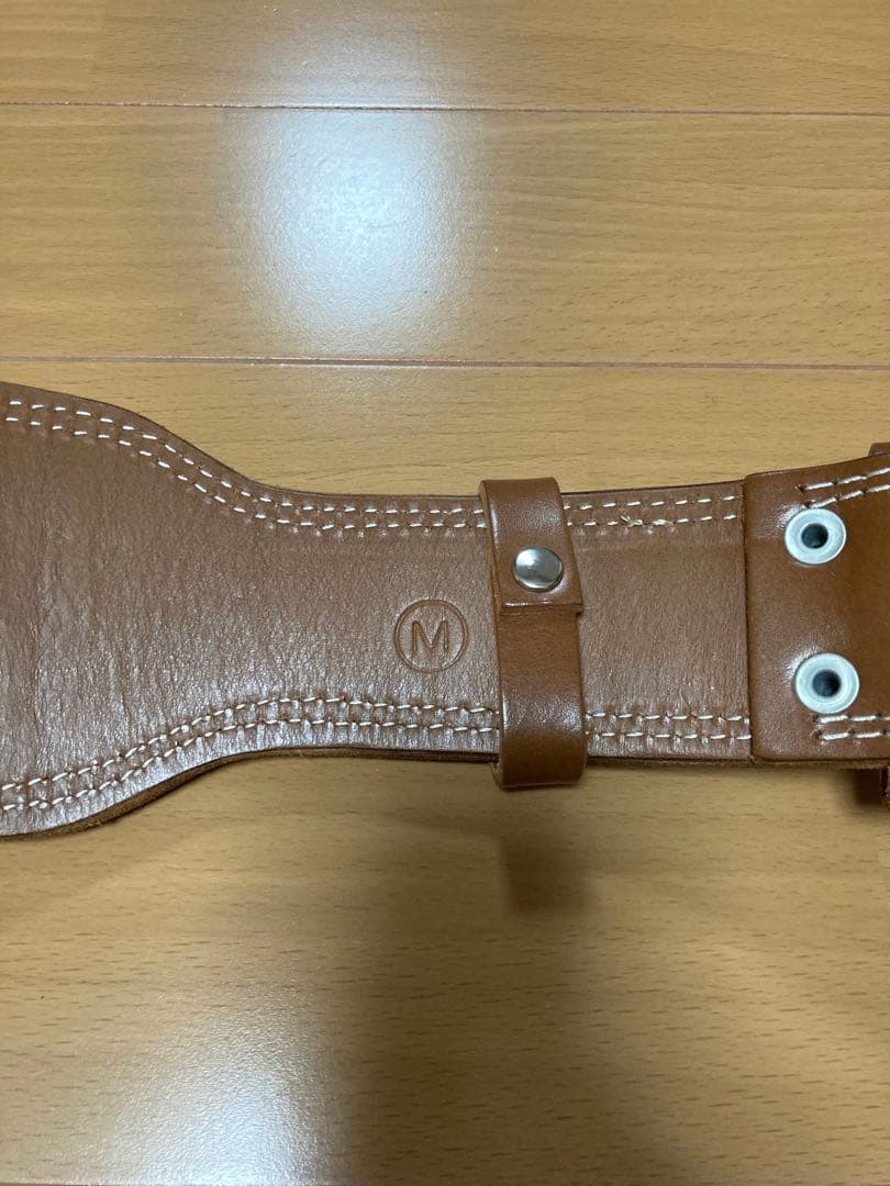 専用GOLD'S GYM レザー トレーニングベルト M