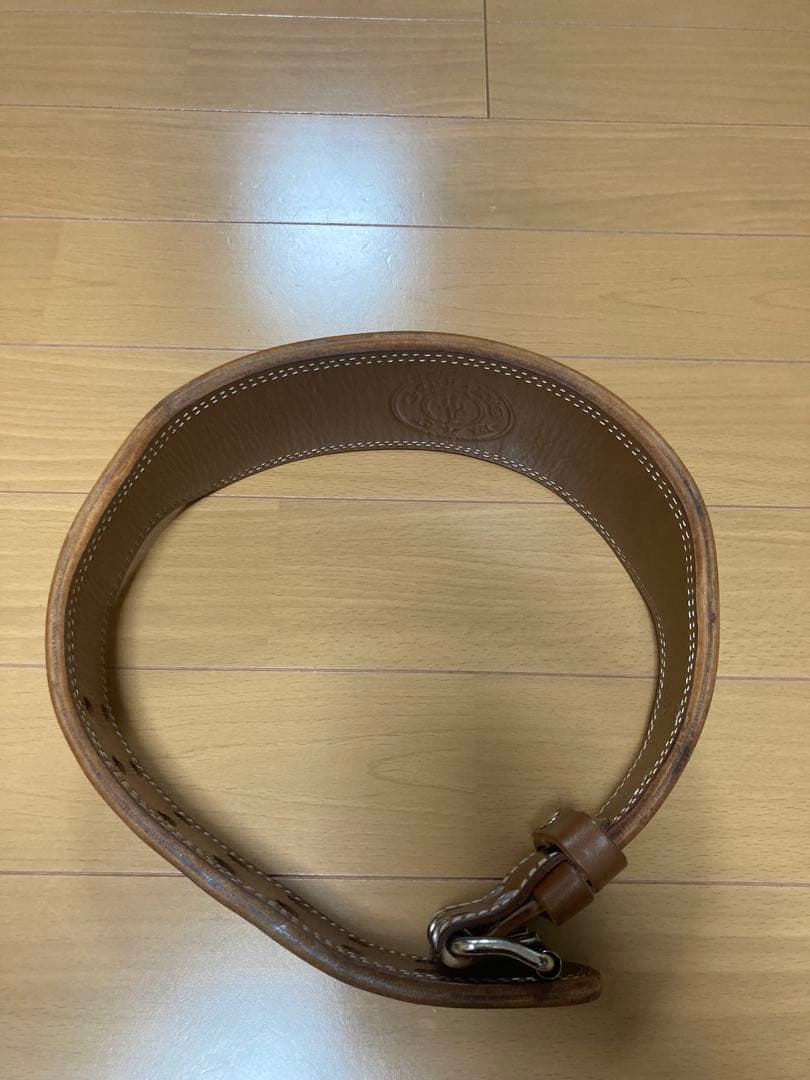 専用GOLD'S GYM レザー トレーニングベルト M