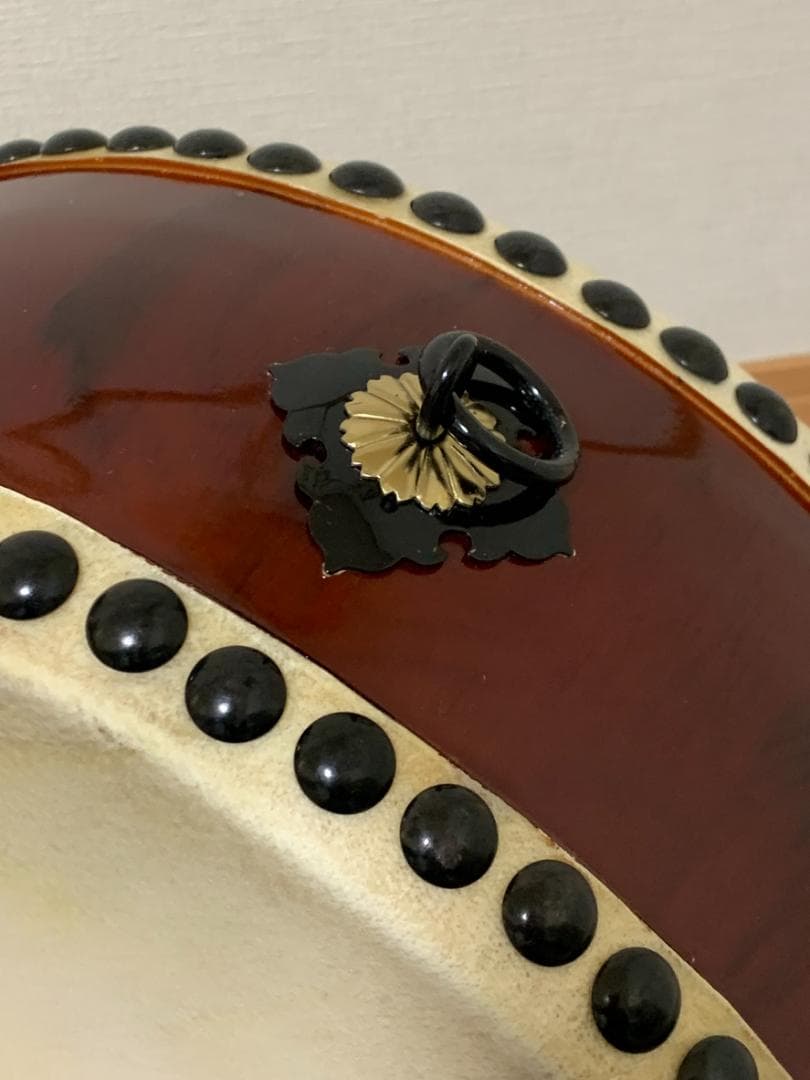 合計35,750円 諏訪工芸 松材 平太鼓 1.2尺 台座バチ専用ケース付き