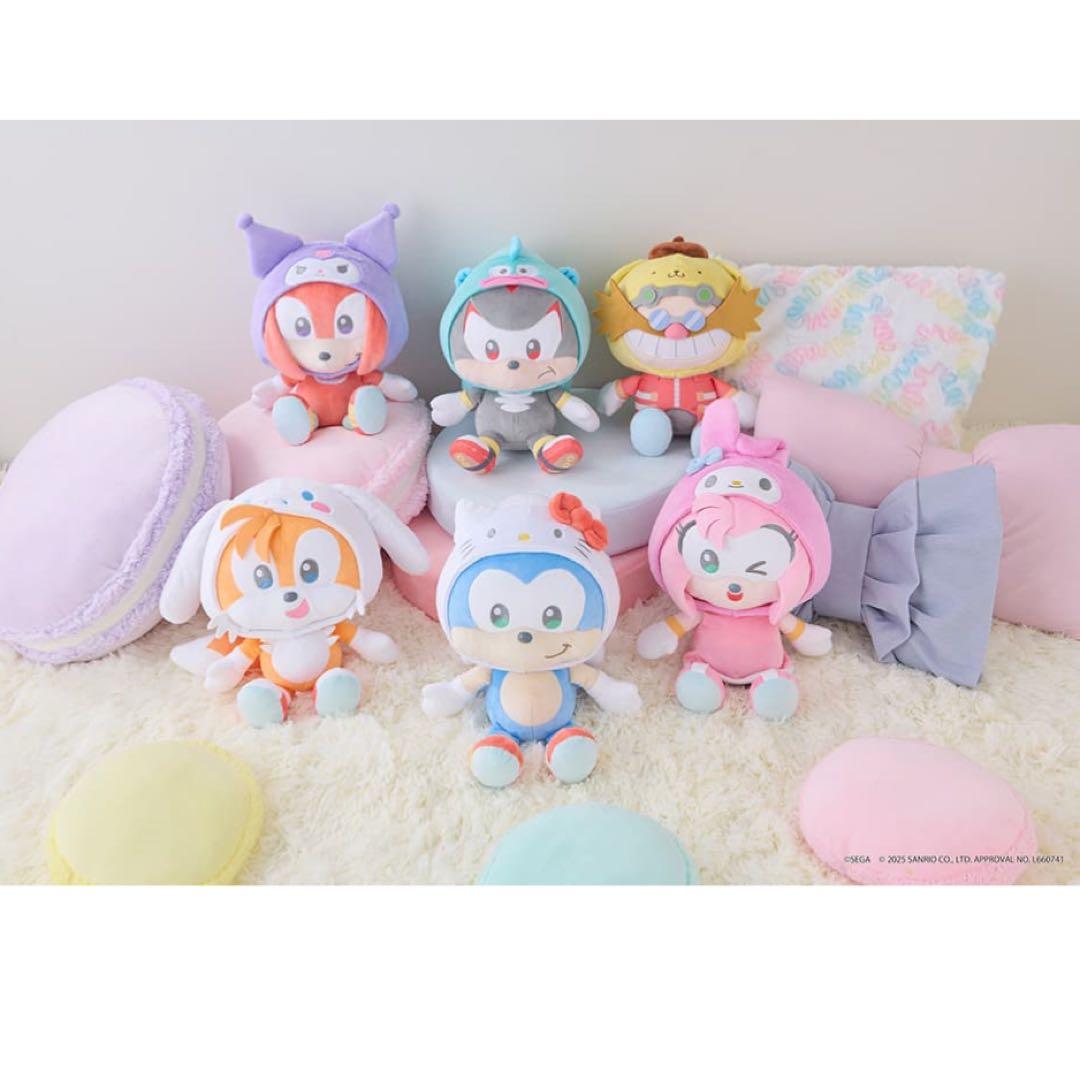 ソニック×サンリオ SONIC＆FRIENDS SanrioぬいぐるみM 全6種