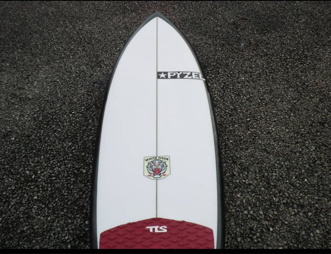 PYZEL ショートボード ホワイトタイガー　5’0”
