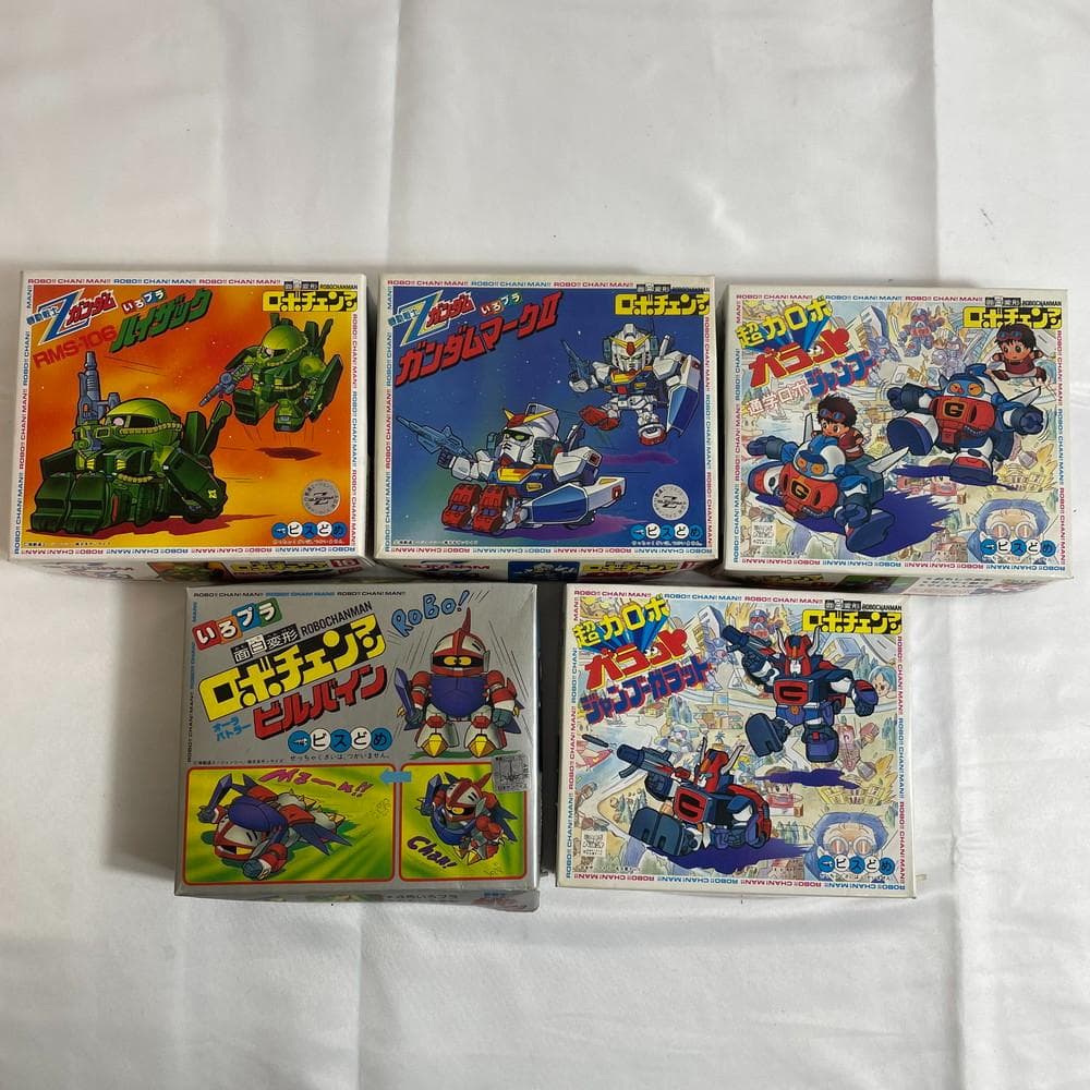 ◆ロボチェンマン 面白変形 Zガンダム プラモデル まとめ売り　08136