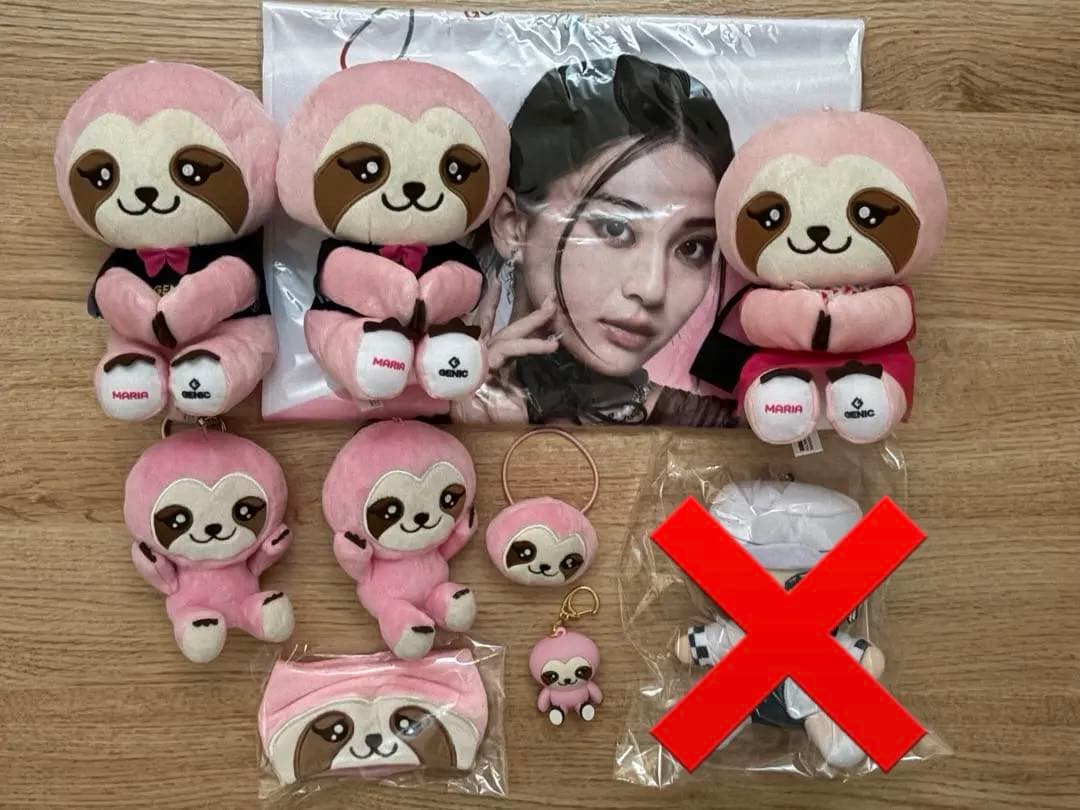 GENIC 金谷鞠杏 ナマケモノ ぬいぐるみ タオル まとめ売り