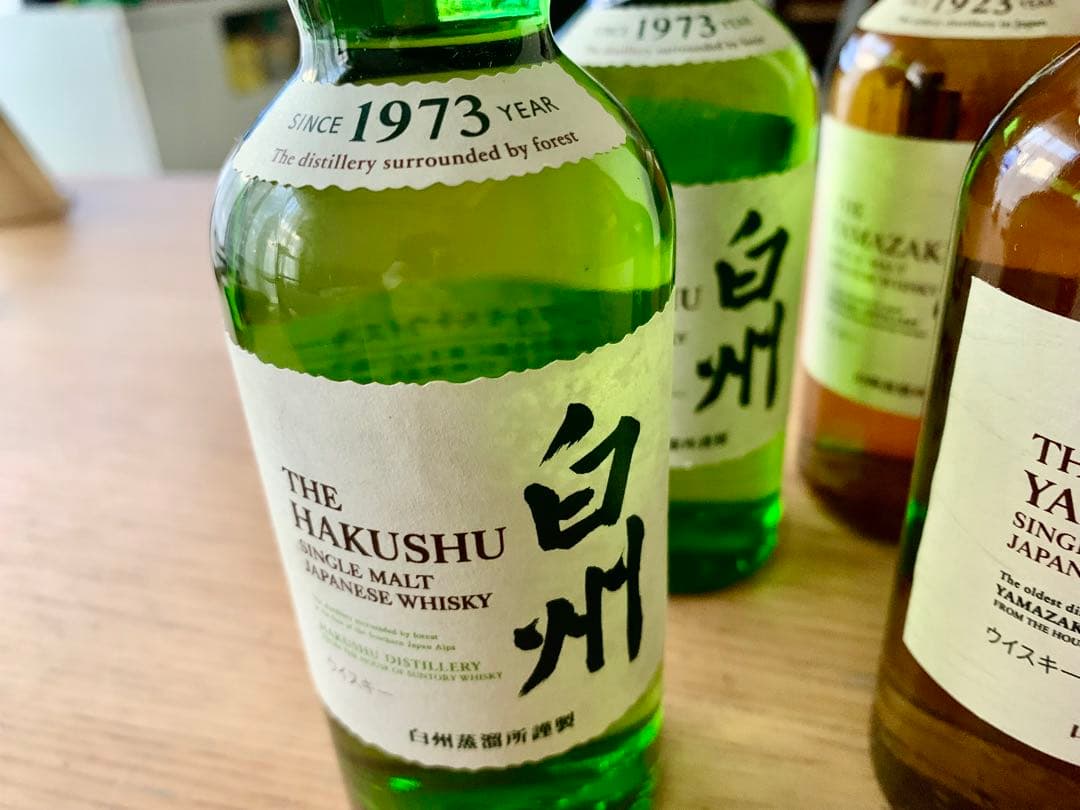 山崎 白州 シングルモルトウイスキー 180ml 4本セット