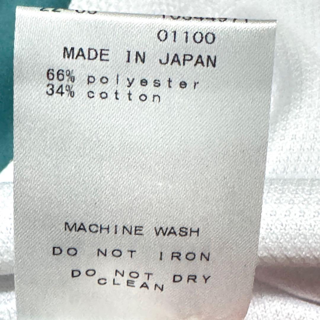 新品タグ付 パーリーゲイツ ゴルフポロシャツ 白 雷柄 日本製　0 22年モデル