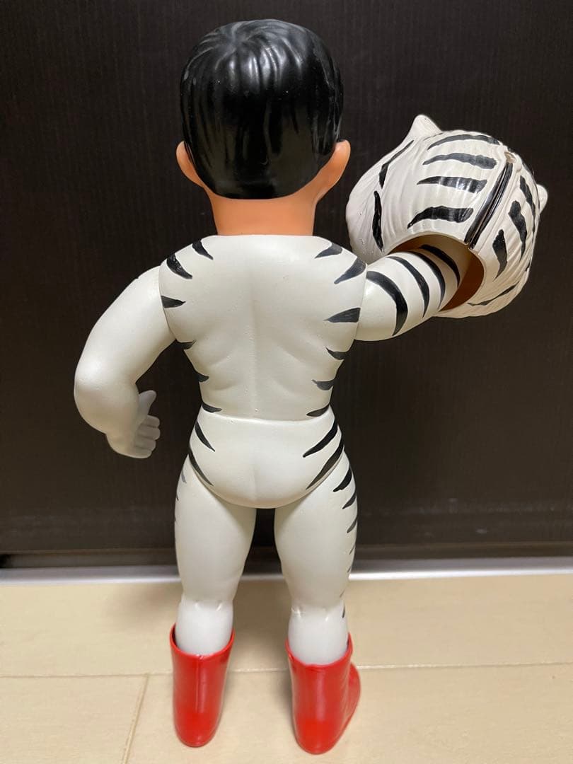 中嶋製作所　タイガーマスク　ソフビ　グレートゼブラ　リペイント品面取れフィギュア