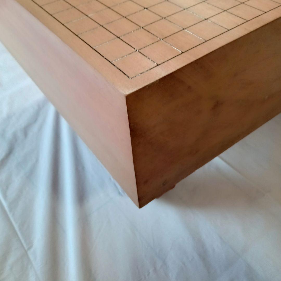 【 碁盤 脚付き へそ有り 碁石・碁筒セット 】