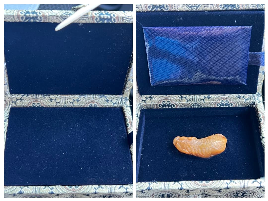 極上 文房具　天然石　田黄石? BL2-01