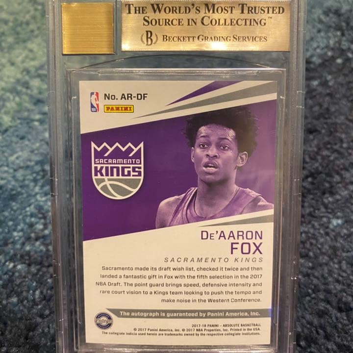 NBAカード　DeAaron Fox absolute  RC auto