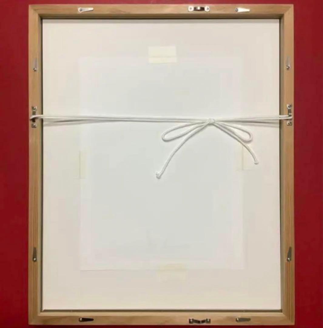 絵画・額縁・版画・安川眞慈・新品未使用・赤富士よろこび・美術品・インテリア・雑貨