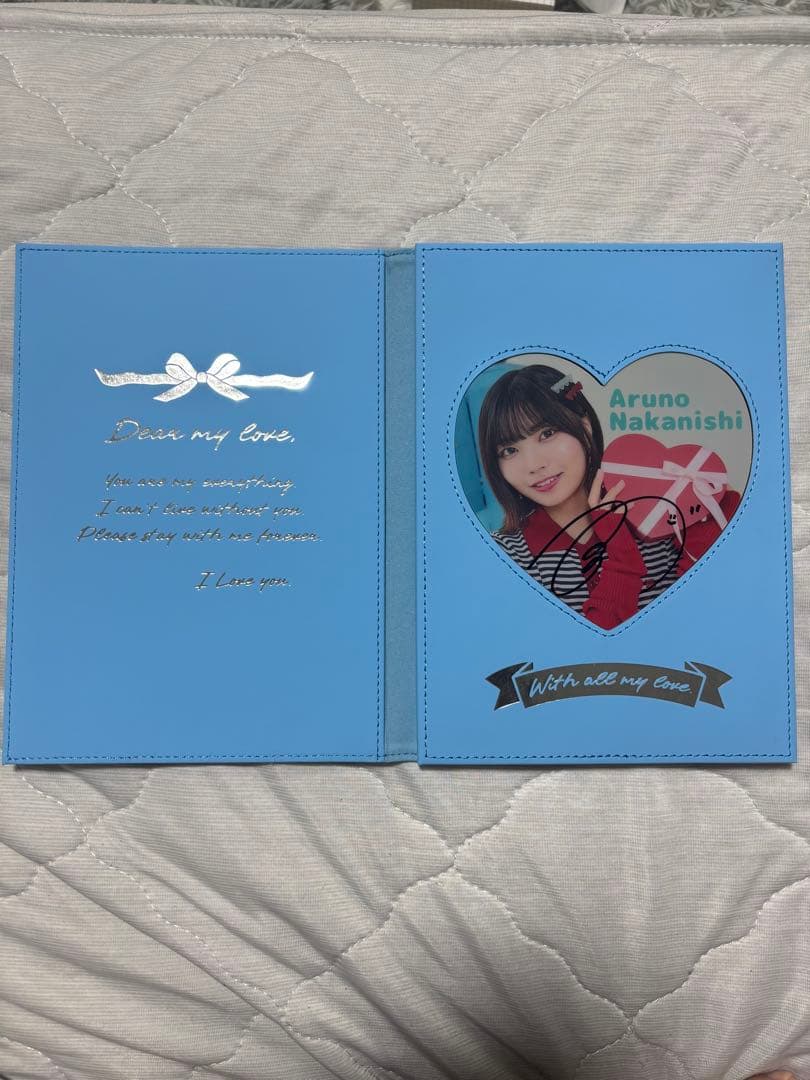 乃木坂46 中西アルノ 直筆サイン