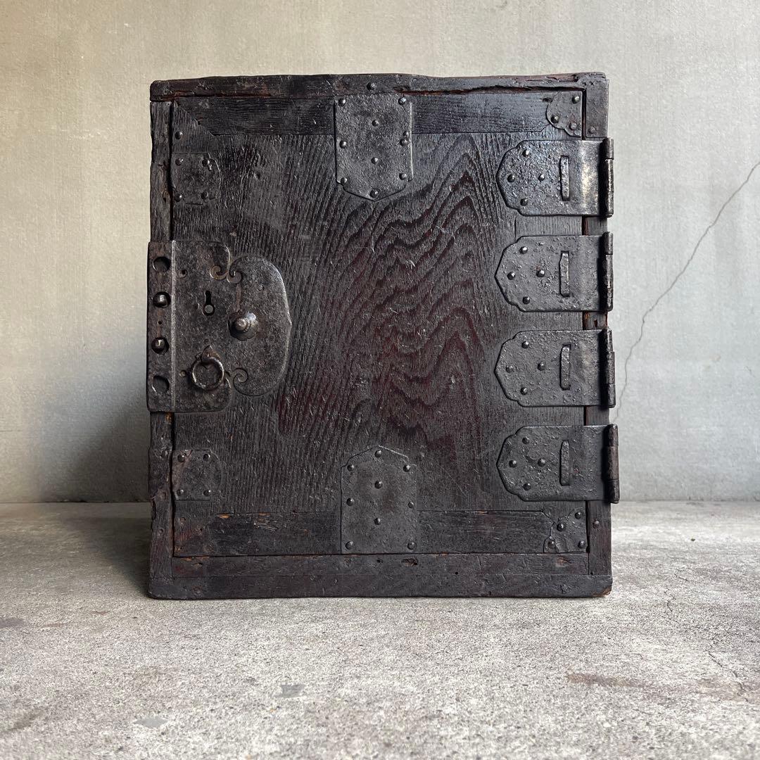 骨董 時代箪笥　船箪笥　銭箱　帳場箪笥　欅製　江戸期　古家具　古道具