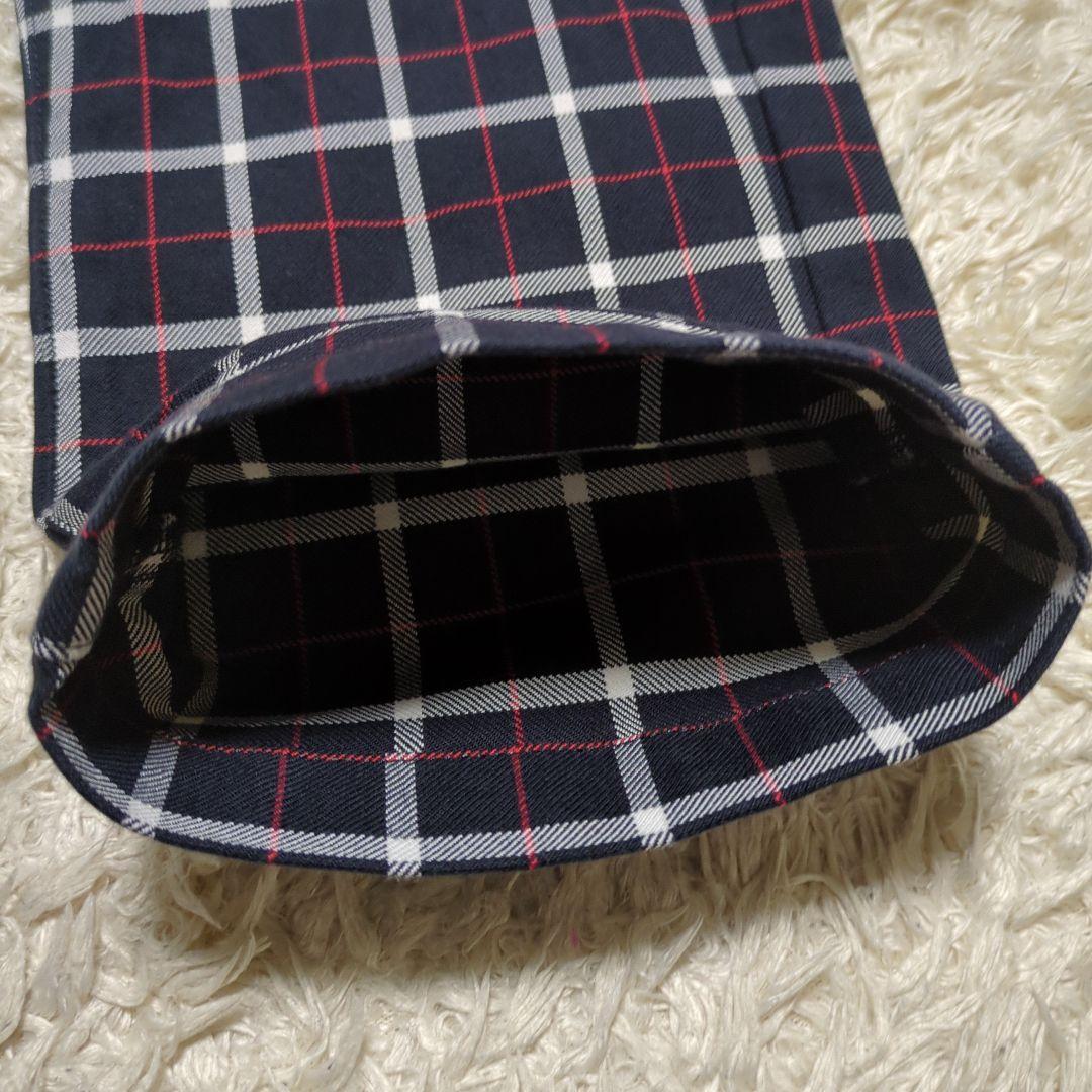 【美品】パーリーゲイツ ゴルフ パンツ ネイビー メンズ チェック 5