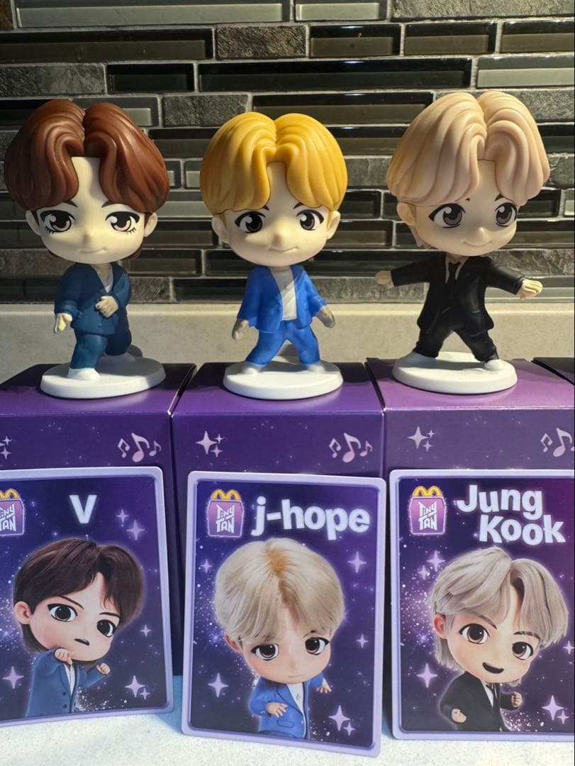 BTS Tiny Tan Throwback Edition 7体セットシール付