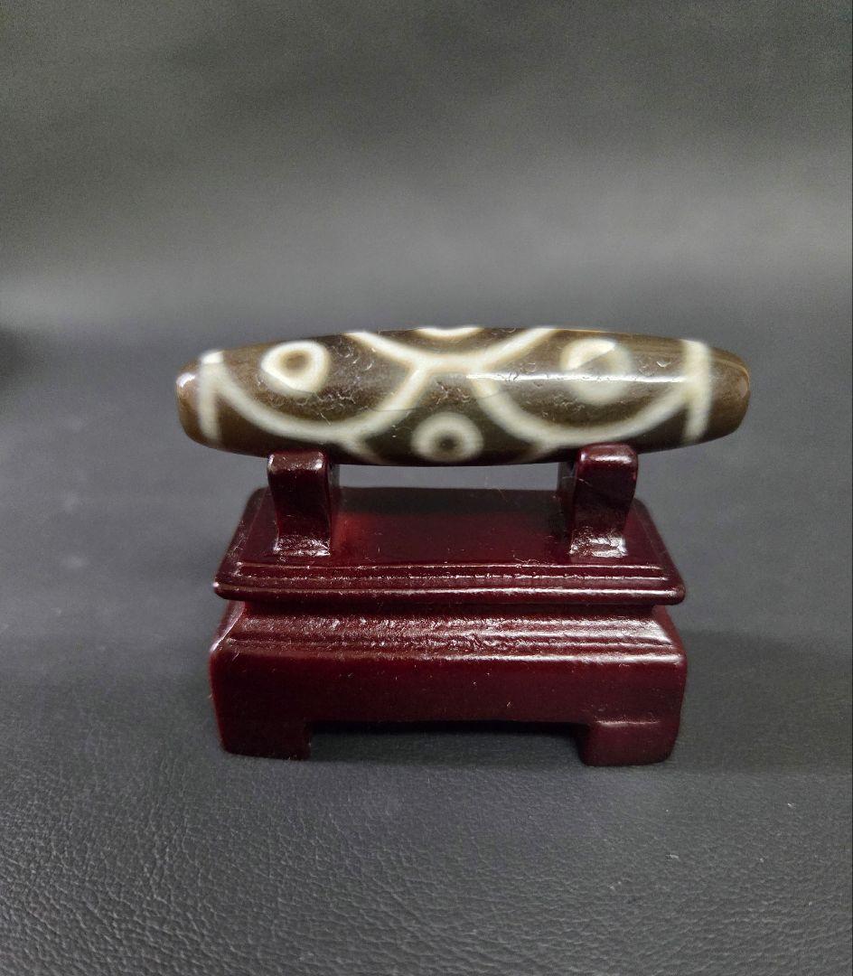 989　天珠　九眼天珠　魚鱗　龍鱗　蓮座　　dzibeads！