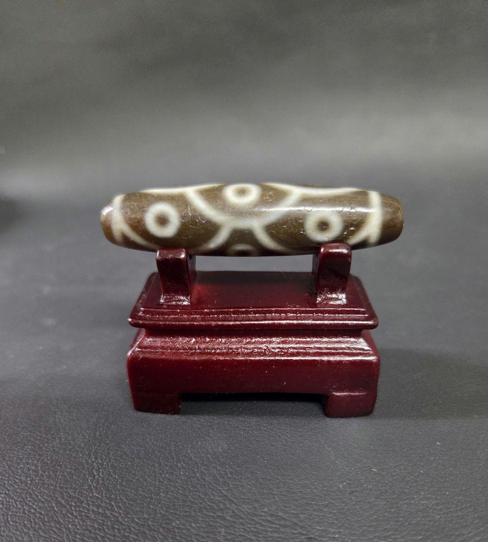 989　天珠　九眼天珠　魚鱗　龍鱗　蓮座　　dzibeads！