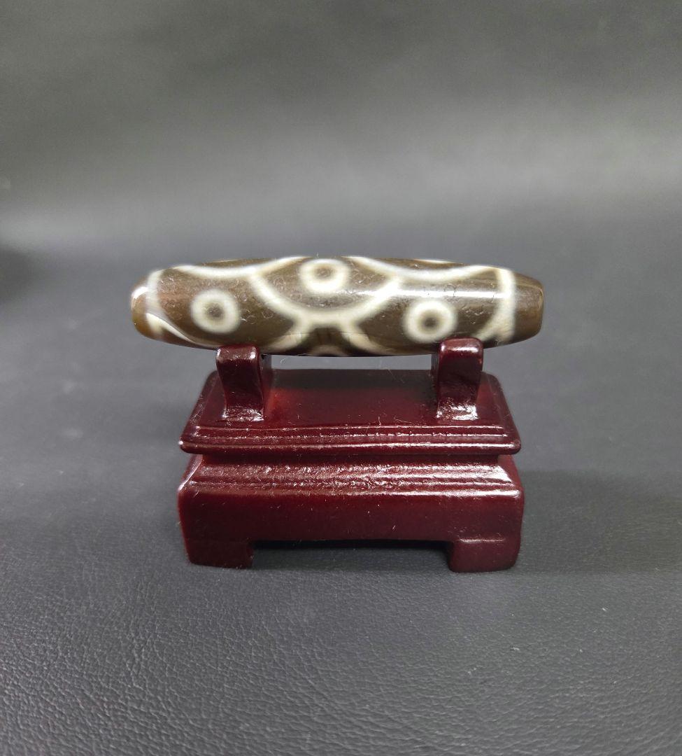 989　天珠　九眼天珠　魚鱗　龍鱗　蓮座　　dzibeads！