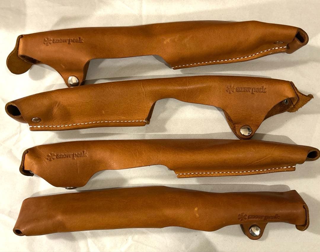 非売品　スノーピーク ローチェア30 専用肘掛け カバーレザー　2脚分