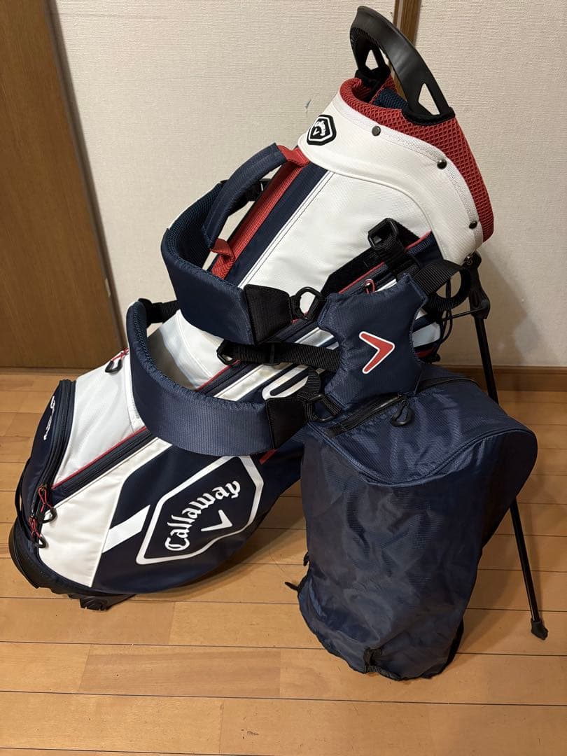 使用感小　完売　キャロウェイ　スタンド　トリコロール　軽量　ユニセックス