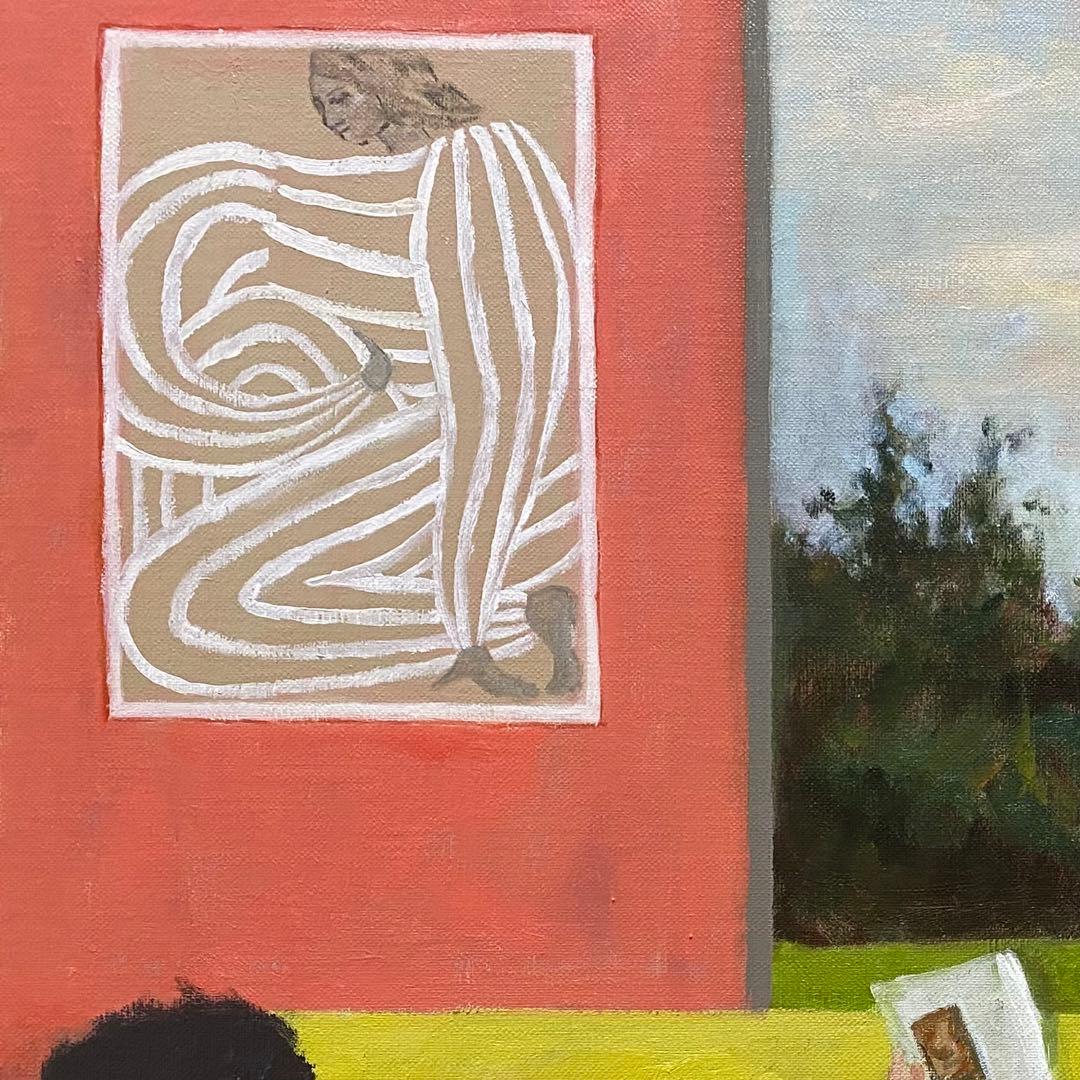 愛の部屋 F15 油彩画 人物画 oil painting art