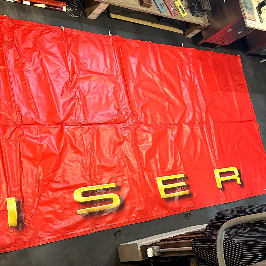 【超巨大・激レア】Budweiser (バドワイザー) 大型バナー 約9.7m