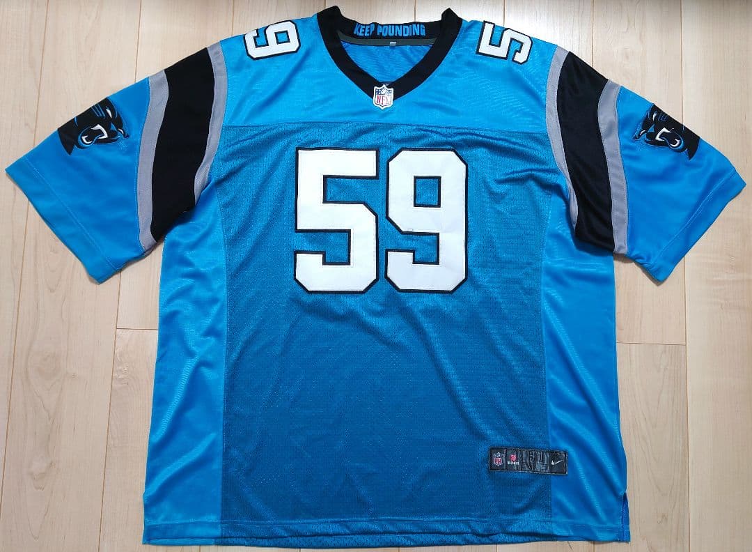 NFL パンサーズ ルーク・キークリー NIKE リミテッドジャージ【2XL】