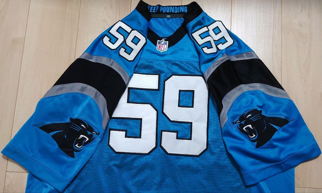 NFL パンサーズ ルーク・キークリー NIKE リミテッドジャージ【2XL】