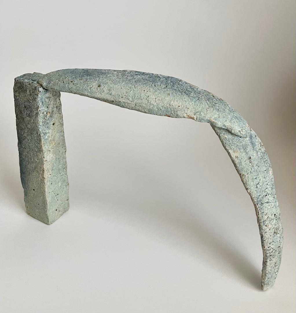 小島郁子（安藤郁子）さん作　オブジェ　焼締