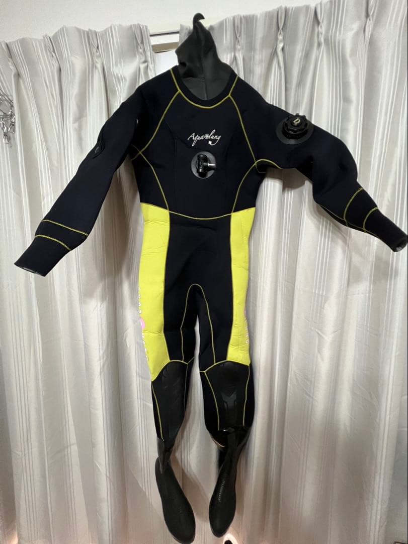 Aqualung ドライスーツ ネイビー/イエロー