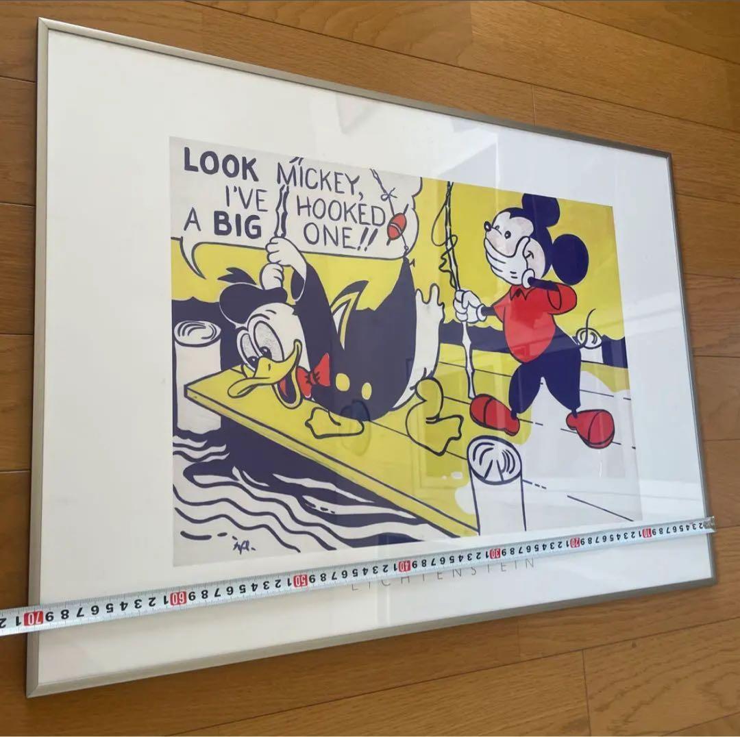 ロイ・リキテンスタインによるミッキーとドナルドのアートポスター。