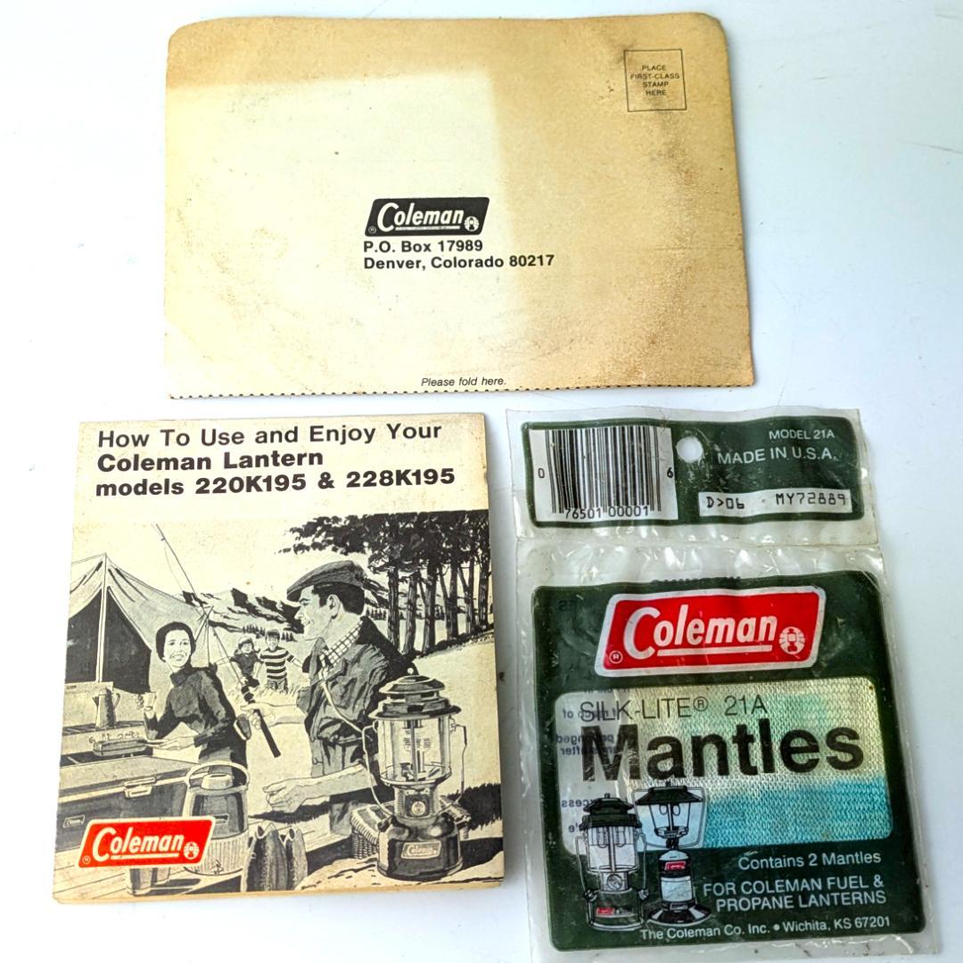 B*B様 これで45年前！の美品★1980年2月製コールマン220K195★箱・