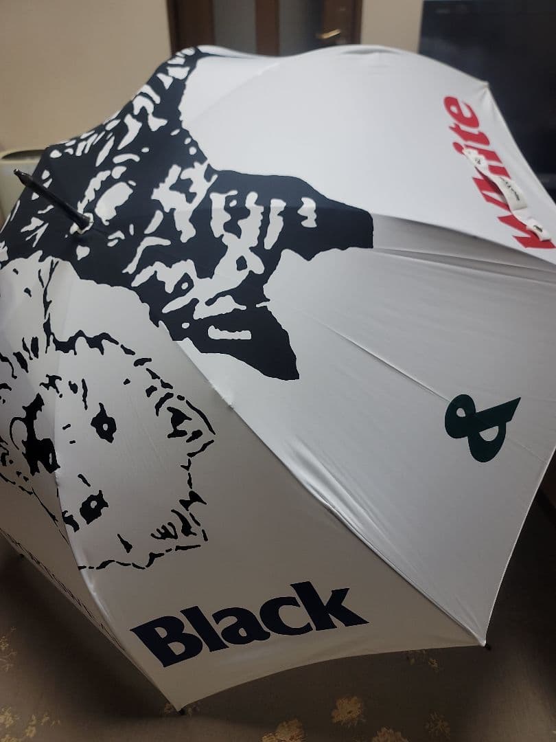 ゴルフ用傘 アンブレラ ブラックアンドホワイト