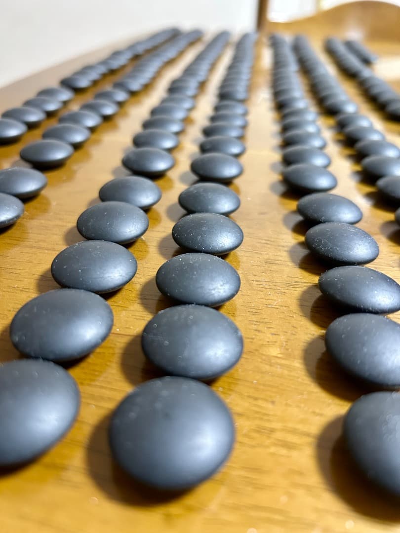 天然木製囲碁盤セット（本寸・19路盤）