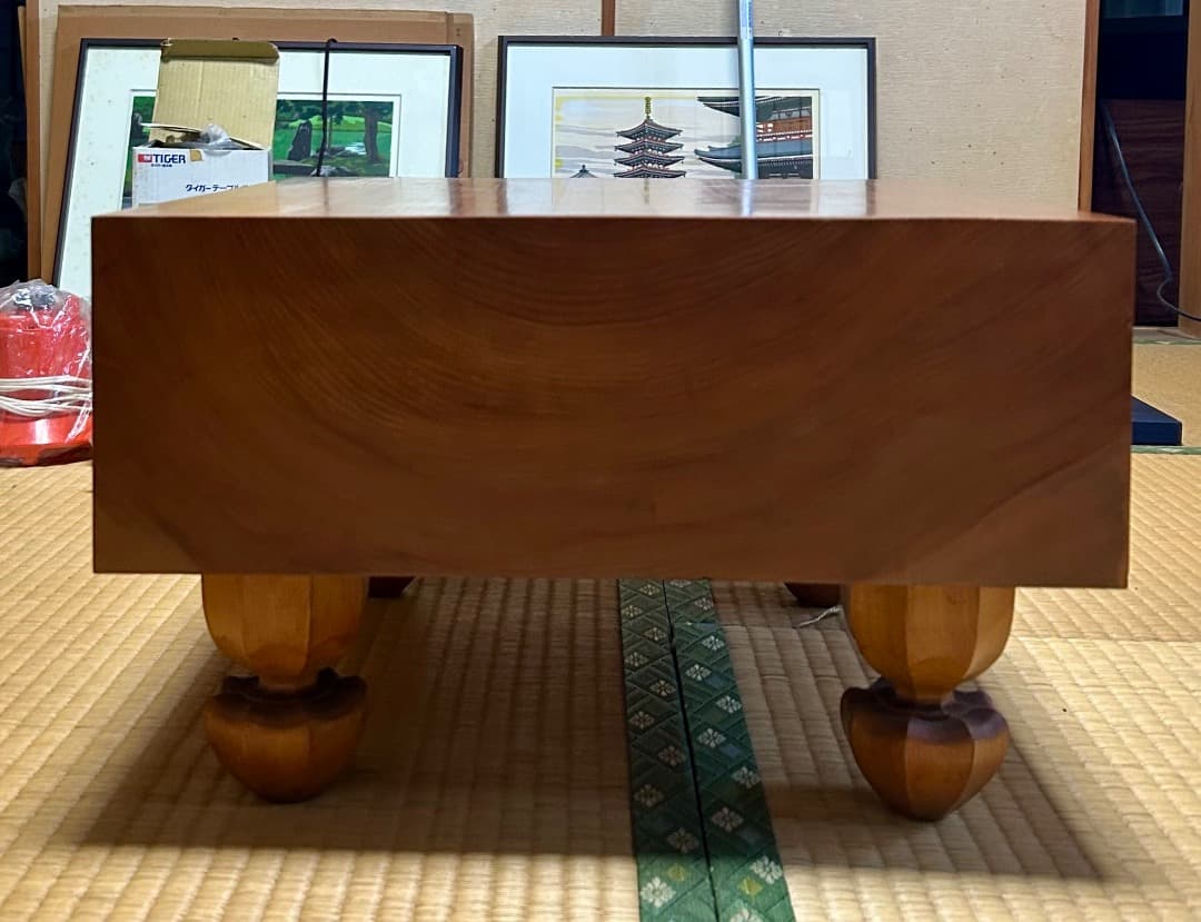 天然木製囲碁盤セット（本寸・19路盤）